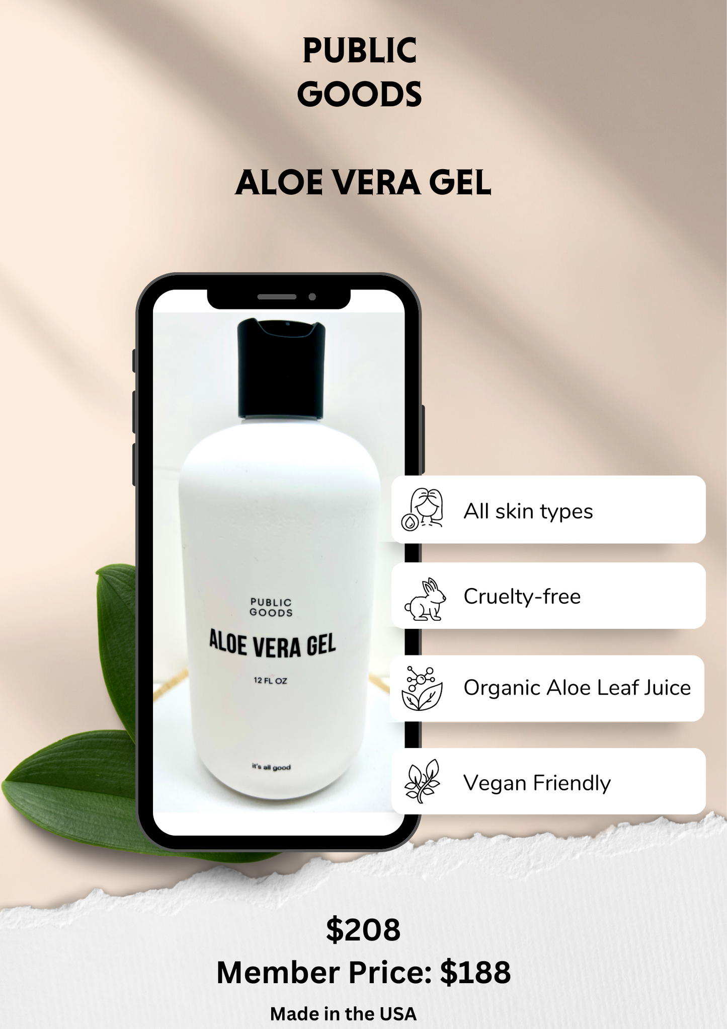 Public Goods - Aloe Vera Gel